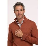 R2 Half Zip Trui Merinowol Brique - Maat L - Heren