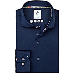 R2 Amsterdam Jersey shirt Marine, Effen