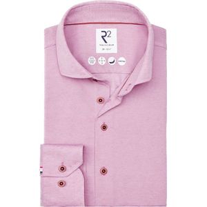 R2 - Overhemd - Roze - Linnen Blend