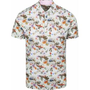 R2 Polo Japanese Knitted Flower Print - Größe XL