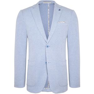 R2 Halflined Colbert - Lichtblauw - Polyester Katoen Stretch