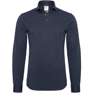 R2 Long Sleeve Polo Jersey Donkerblauw (navy) - Maat XXL - Heren - Longsleeve polo