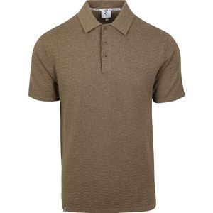 R2 Polo Knitted Taupe - Maat S - Heren