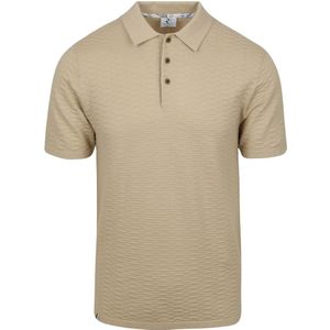 R2 Polo Knitted Beige - Maat S - Heren