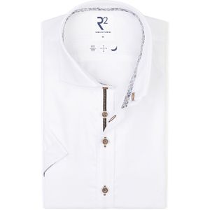 R2 - Overhemd - Wit - Korte Mouwen - Heren - Formeel