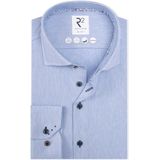 R2 Amsterdam - Overhemd - Blauw - Lange Mouw - Effen