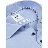 R2 Amsterdam - Overhemd - Blauw - Lange Mouw - Effen
