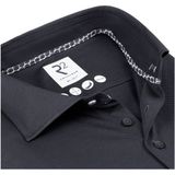 R2 - Knitted Overhemd - Antraciet - Effen