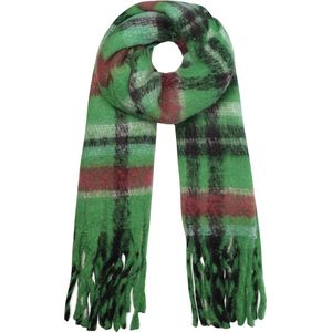 Yehwang - Winter Sjaal - Geblokt groen - Polyester