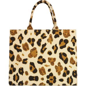 Shopper dierenprint - Big shopper - animal print - bruin