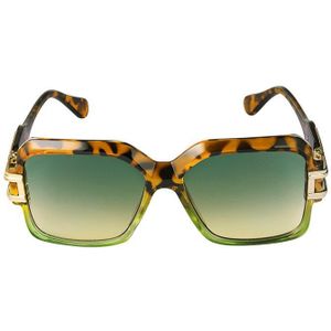 YEHWANG - Cool Frame zonnebril - Bruin | Groen - Goud