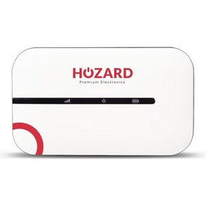 Hozard® MiFi Router - Draadloze WiFi Router - MiFi - 4G Simkaart - Mobiele 4G Netwerk - Compacte Hotspot - Wit