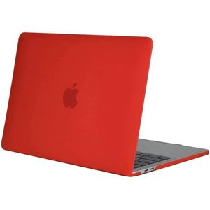 Laptophoes - Geschikt voor MacBook Pro 13 inch Hoes Case - A1706, A1708 (2017) - Rood