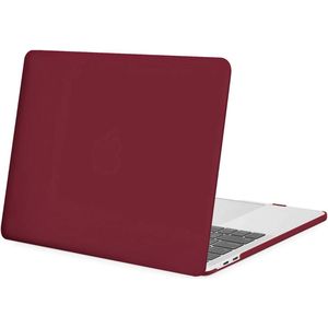 Laptophoes - Geschikt voor MacBook Pro M2 Hoes Case - 13 inch - A2686 (2022) - Wijnrood