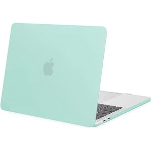 Laptophoes - Geschikt voor MacBook Pro Hoes Case -13 inch - A1989 (2018) - Mint Groen