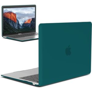 Laptophoes - Geschikt voor MacBook Air 13 inch Hoes - Case Voor Air 13.3 inch (2018) A1932 - Diep Groen