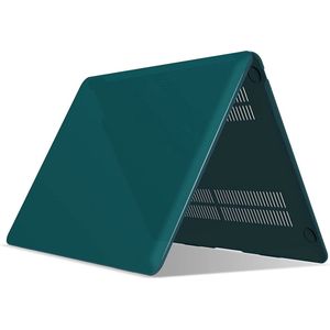 Laptophoes - Geschikt voor MacBook Air 13 inch Hoes - Case voor Air 2018-2021 (M1, A1932 t/m A2337) - Legerprint
