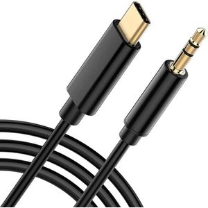 USB C naar 3.5mm Audio Aux Jack Kabel, CoverMore Type C Adapter naar 3.5mm Koptelefoon Audio Kabel Auto - Geschikt voor Samsung iPad Pro 2018 Google Pixel 2 3 XL Moto Z and Galaxy Note10+ Huawei HTC