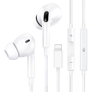 In-Ear Oordopjes Bedraad - Geschikt voor Apple iPhone - Voor SE,7,8,X,11,12,13,14 - Bedrade Oortjes