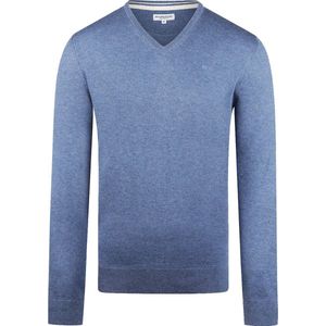 McGregor Trui Merinowol V-Hals Faded Blauw - Heren - Pullovers