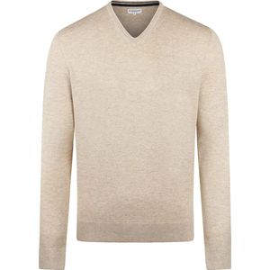 McGregor Trui Merinowol V-Hals Sand - Heren - Pullovers