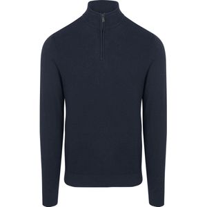 McGregor Half Zip Trui Merinowol Navy - Heren - Pullovers