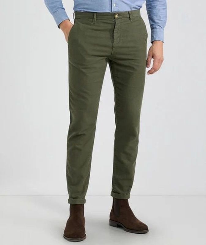 McGregor Chino Moleskin Olijfgroen Heren