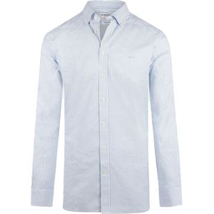 McGregor Overhemd Oxford Streep Lichtblauw - Heren - Oxford Katoen
