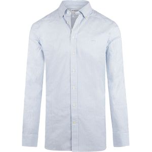 McGregor Overhemd Oxford Streep Lichtblauw - Maat S - Heren - Overhemden Casual