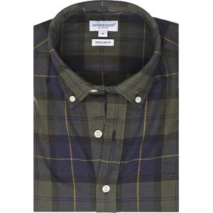 McGregor Overhemd Ruit Groen Blauw - Maat S - Heren