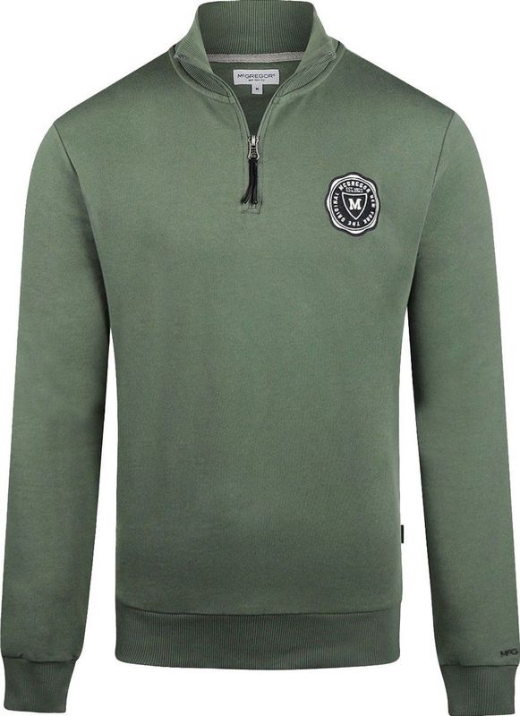 McGregor Half Zip Trui Groen - Maat S - Heren - Pullovers