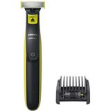 Philips Bartschneider Philips QP2721/20 OneBlade Face Akku Bartstyler + 5-in-1-Kammaufsatz
