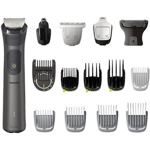 Philips Multigroom 7000-serie All-in-One trimmer, 15-in-1 apparaat voor gezicht, hoofd en lichaam - ultieme precisie, 26 lengtestanden (0,5-20 mm) (model MG7950/15)