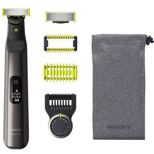 Philips QP6551/15 OneBlade Pro - Trimmer - Chroom/Groen - Voor Gezicht en Lichaam