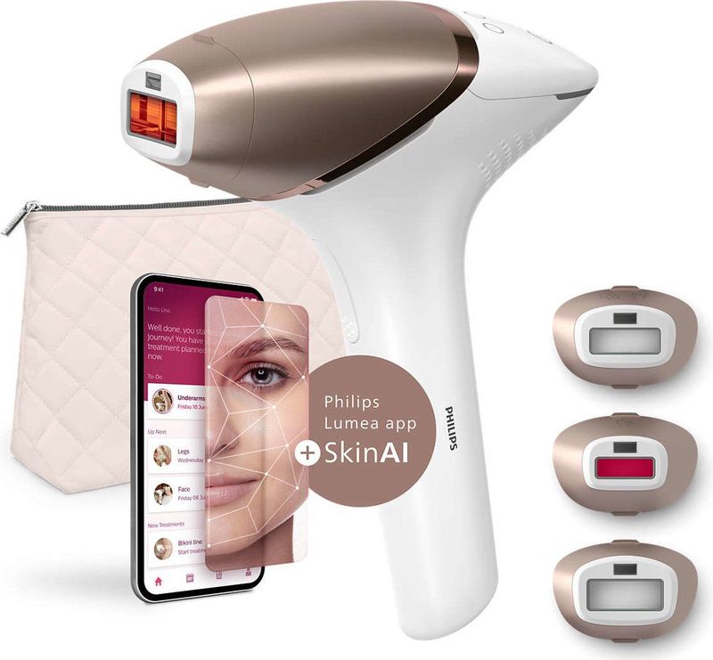 Philips - Lumea Series 9900 SkinAI - IPL Ontharingsapparaat - 1 st