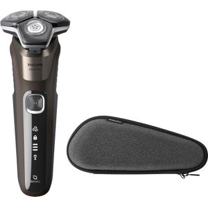 Philips SHAVER Series 5000 S5886/30 scheerapparaat Roterend scheerapparaat Trimmer Zwart, Bruin