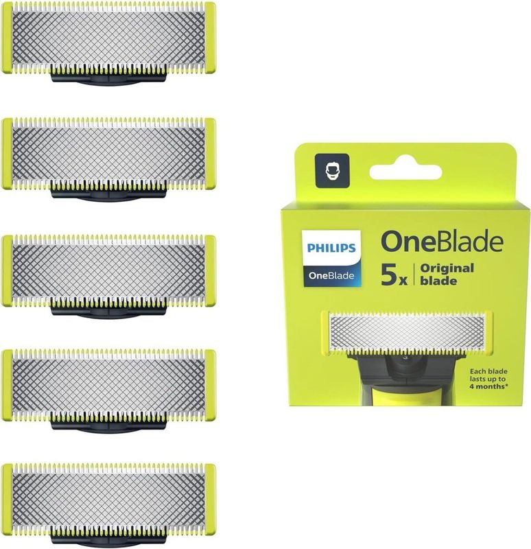 Philips - OneBlade Original Blade QP250/50 - Vervangmesjes - 5 stuks