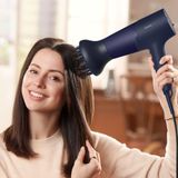 Philips - Series 5000 - Föhn - Blauw/Metallic - ThermoShield-technologie