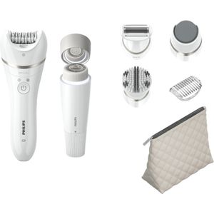 Philips Epilator Beauty Set Series 9000 BRE770/92 - Wet & Dry - Epileerapparaat Dames - Wit