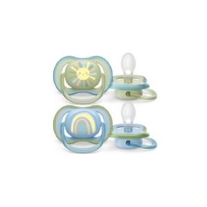 Philips AVENT ultra air SCF085/58 Schnuller, Klassischer Babyschnuller, Kieferorthopädisch, Silikon, Junge/Mädchen