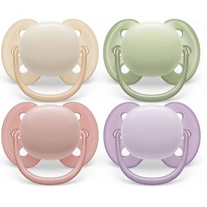 AVENT Ultra Soft Orthodontische fopspeen van siliconen, uniseks, van 0 tot 6 maanden, 2 stuks