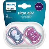 Philips Avent Schnuller ultra air SCF349/22 ab 18 Monate blau/lila