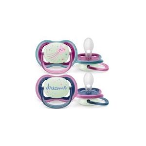 Philips Avent - Ultra Air - Fopspeen - Glow in the Dark - Siliconen