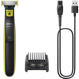 Philips Norelco OneBlade QP2724/10 scheerapparaat Scheerapparaat met scheerblad Trimmer Grijs, Limoen