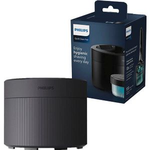 Philips Quick Clean Pod - QCP10/01 - Reinigingsstation Voor Scheerapparaten + 1 cartridge - Zwart