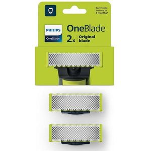 Philips Oneblade Scheermesjes 2 Eenheden Grijs Man