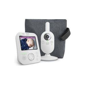 Philips Avent - SCD892/26 - Video Babyfoon - Leisteen - Babyfoon met Camera - Inclusief reistas