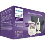 Philips Avent - SCD882/26 - Video Babyfoon - Wit - Babyfoon met Camera - Inclusief Reistas
