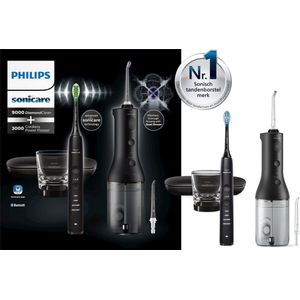 Philips Sonicare DiamondClean 9000 - Elektrische tandenborstel - Waterflosser - Zwart- HX3886/43