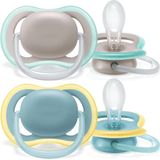 Philips Avent Schnuller ultra air SCF349/01, 18m+ Neutral, 2 Stück